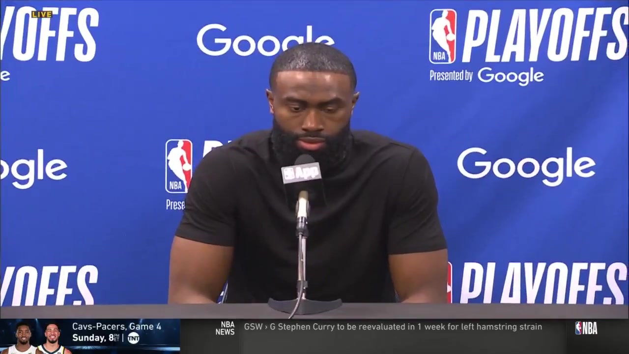 杰倫布朗不是1場(chǎng)2場(chǎng)3場(chǎng)想擊敗我們你得贏我們4場(chǎng)